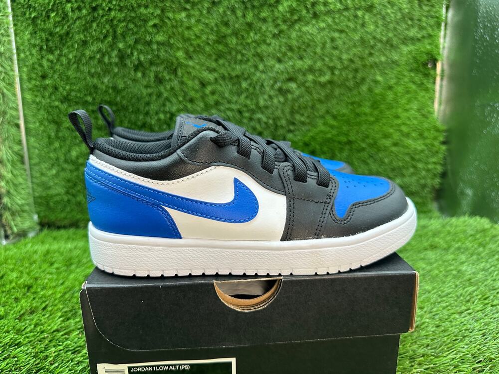 Nike Air Jordan 1 Low ALT DR9748-140 Athletic Sneaker Boys 1.5Y White Leather